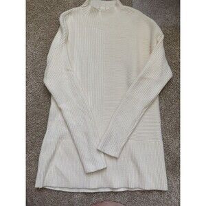 Cyrus Knit Sweater Women's Small Preppy Chic Minimalist Academia Dainty White